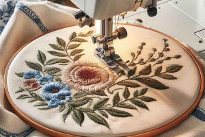 آموزش گلدوزی با چرخ خیاطی