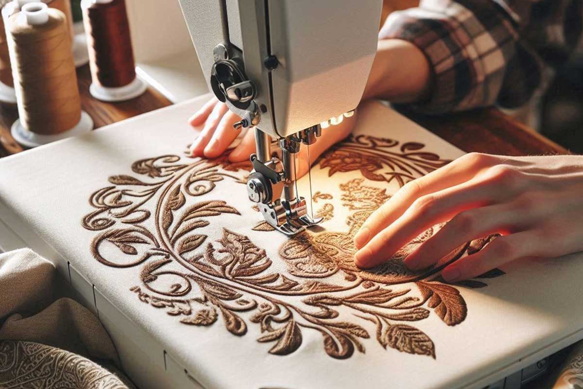 گلدوزی طرح‌های ترکیبی و آزاد