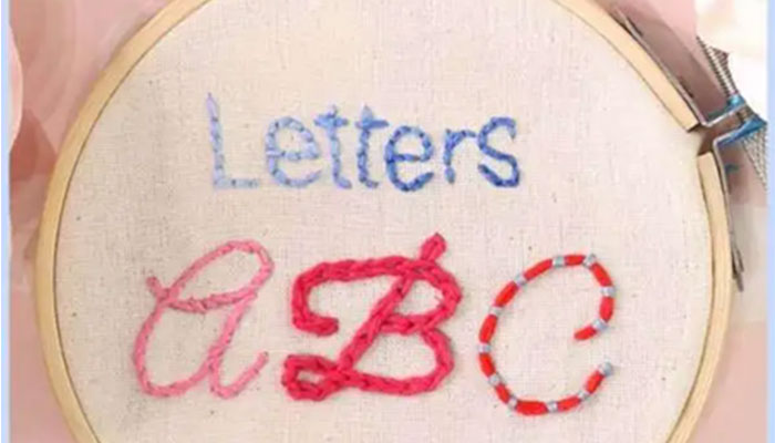 حروف گلدوزی با طرح های ساده