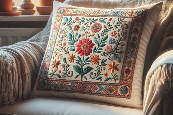 نکات مهم در گلدوزی کوسن