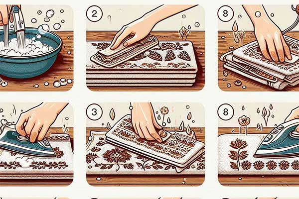 راهنمای جامع نحوه اتو پارچه گلدوزی شده