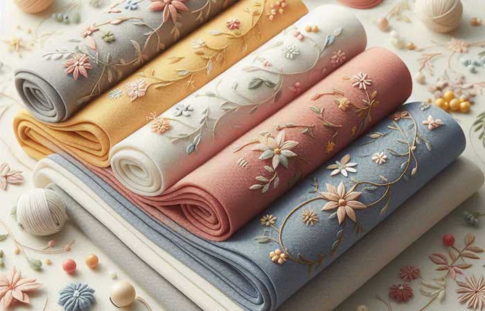  تاثیر کانت پارچه در گلدوزی