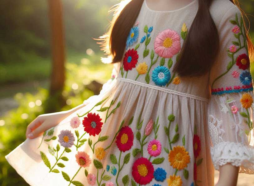 نکات مراقبتی پس از گلدوزی روی لباس